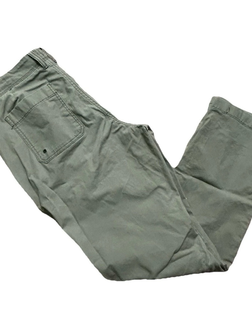 Women’s LL Bean Olive Green Favorite Fit Khaki Pants Size 10